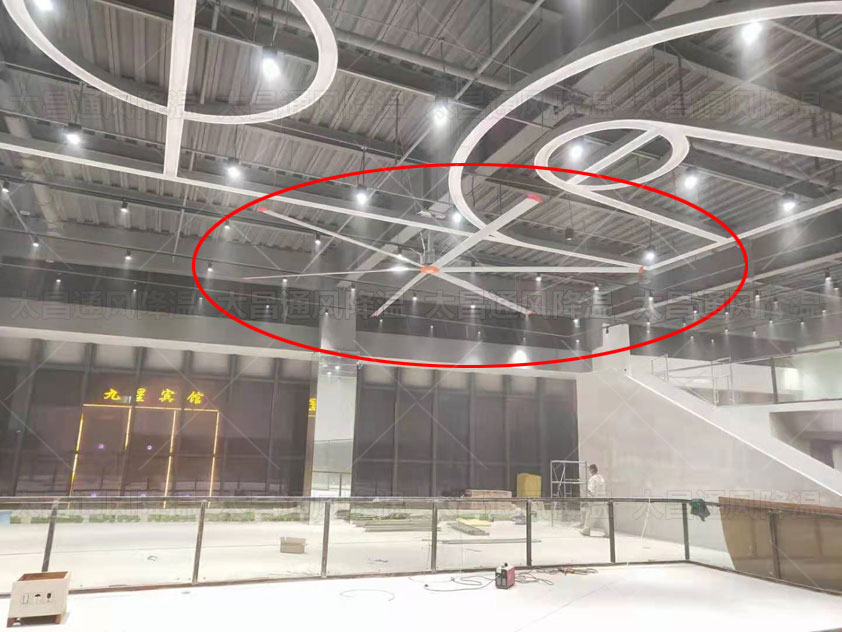 工業(yè)大風扇在健身房通風降溫案例